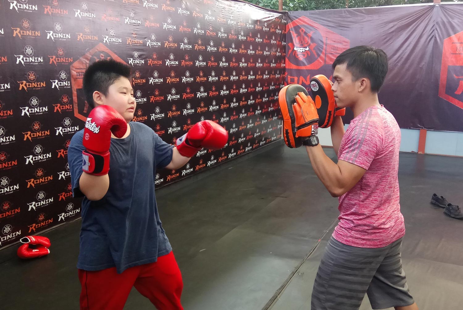 Little Warrior Kids training Ronin Fit Camp